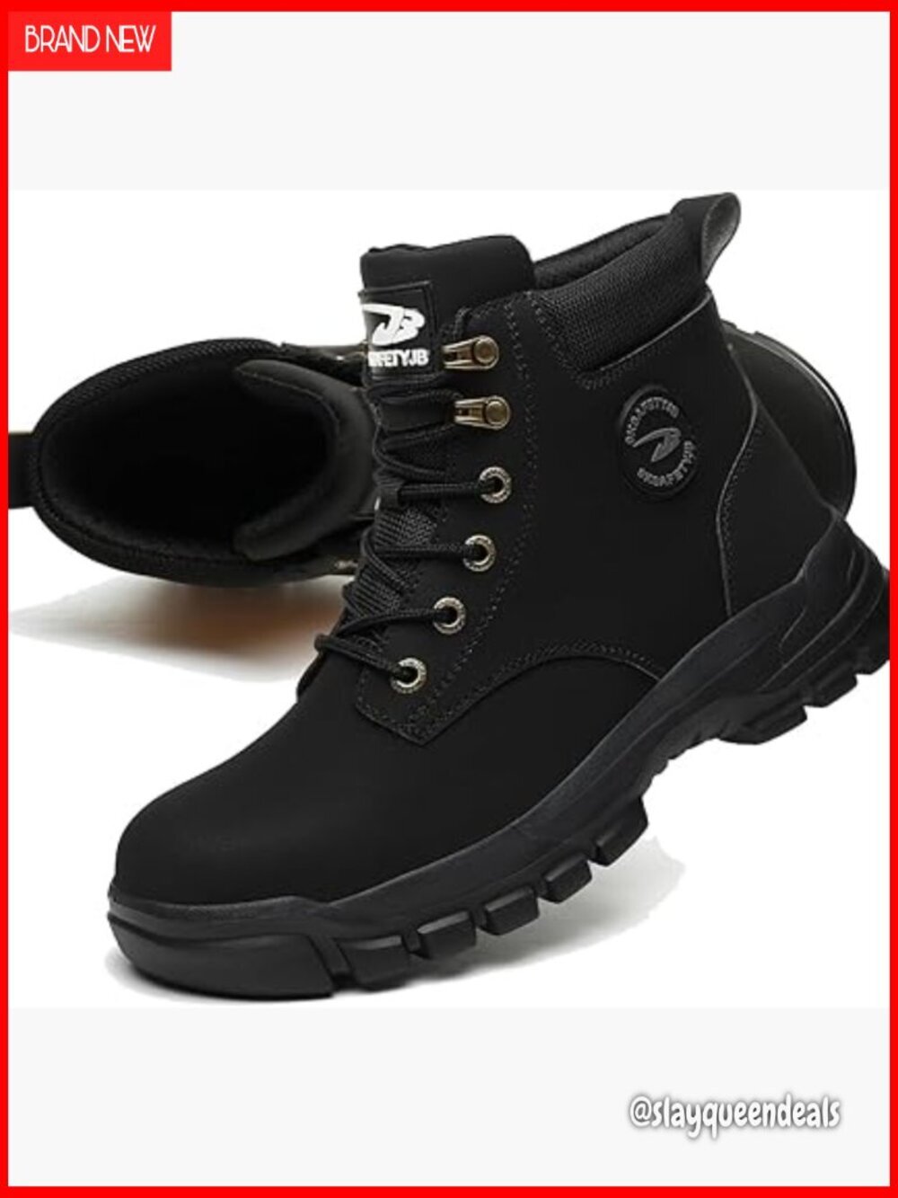 Steel Toe Work Boots Waterproof Lightweight Composite Safety Shoes